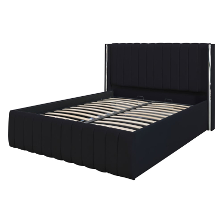 Pat Cairo New Bandă Argintie 140x200 cu Somieră Rabatabilă [3]