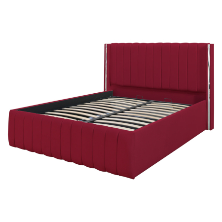 Pat Cairo New Bandă Argintie 160x200 cu Somieră Rabatabilă [3]