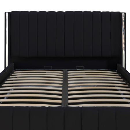 Pat Cairo New Bandă Argintie 160x200 cu Somieră Rabatabilă [1]