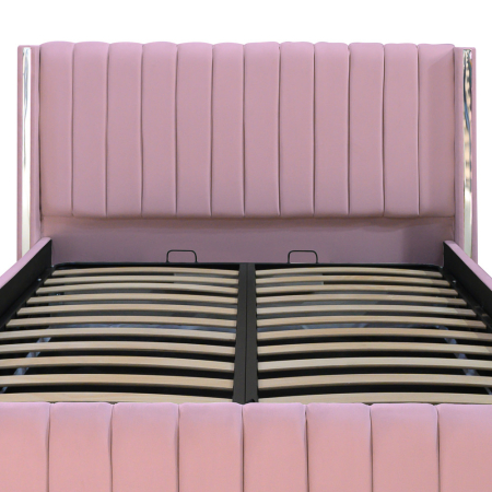 Pat Cairo New Bandă Argintie 160x200 cu Somieră Rabatabilă [1]