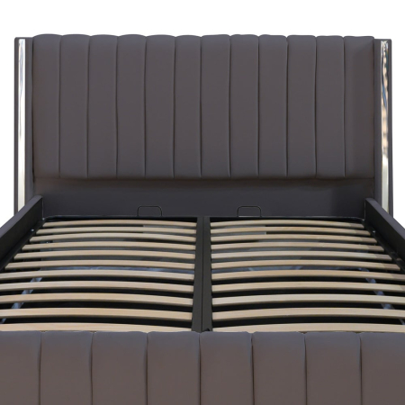 Pat Cairo New Bandă Argintie 160x200 cu Somieră Rabatabilă [1]