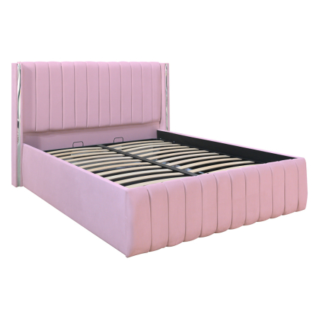 Pat Cairo New Bandă Argintie 160x200 cu Somieră Rabatabilă [4]