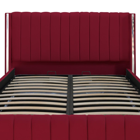 Pat Cairo New Bandă Argintie 160x200 cu Somieră Rabatabilă [1]