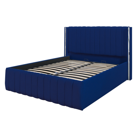 Pat Cairo New Bandă Argintie 180x200 cu Somieră Rabatabilă [3]