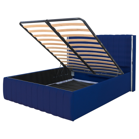 Pat Cairo New Bandă Argintie 180x200 cu Somieră Rabatabilă [2]