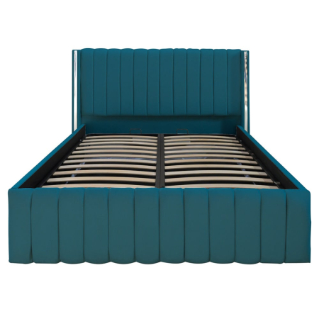 Pat Cairo New Bandă Argintie 180x200 cu Somieră Rabatabilă