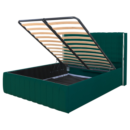 Pat Cairo New Bandă Argintie 180x200 cu Somieră Rabatabilă [2]