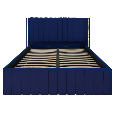 Pat Cairo New Bandă Argintie 180x200 cu Somieră Rabatabilă