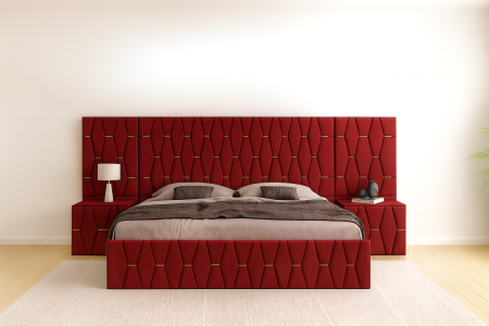 Pat Maldive Tapițat Cu Extensie