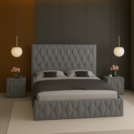 Set Pat Maldive Cu Noptiere Tapițate 160x200