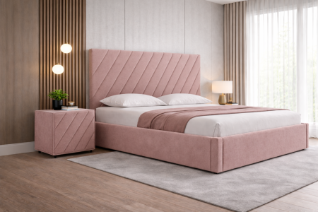 Set Pat Prestige cu Noptiere Tapițate [10]