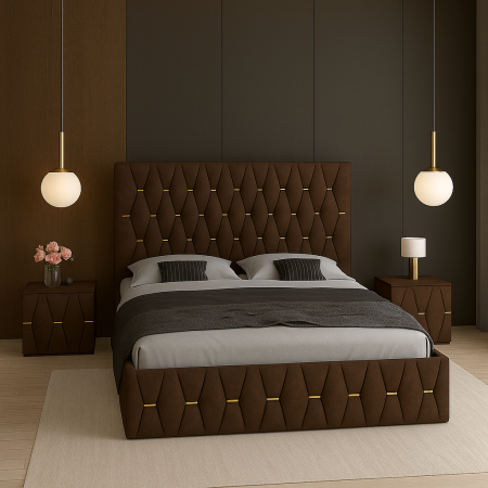 Set Pat Maldive Cu Noptiere Tapițate 140x200