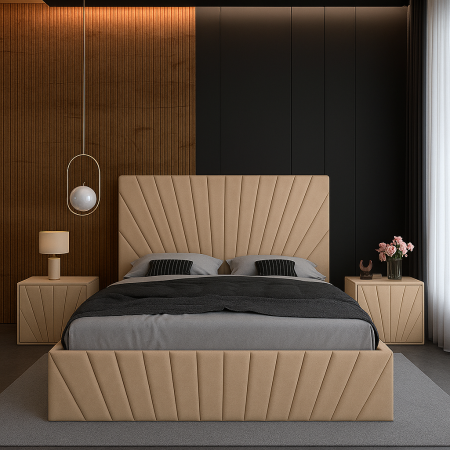 Set Pat Solis Cu Noptiere Tapițate 160x200