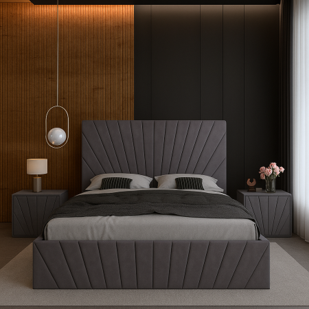 Set Pat Solis Cu Noptiere Tapițate 160x200