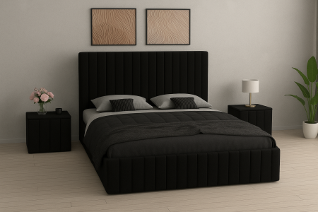 Set Pat Cairo Cu Noptiere Tapițate 160X200