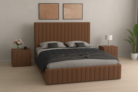 Set Pat Cairo Cu Noptiere Tapițate 180X200
