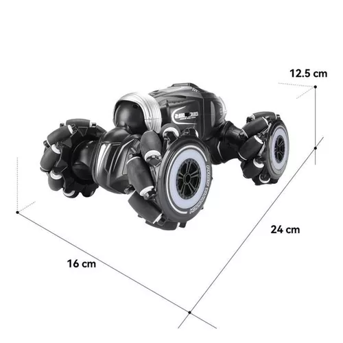 Mașină RC cascadorii JJR/C 2.4G cu control prin gesturi Q107, Negru [10]