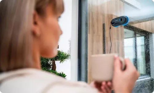 Робот для чистки окон Roboway RW-1, всасывание 4000 Па, управление через Wi-Fi, влажная уборка [6]