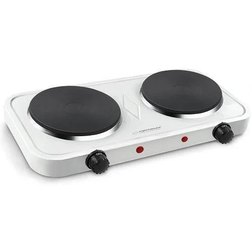 Plită Electrică Esperanza COTOPAXI EKH010W Albă - Putere de 2000W cu Protecție Termostatică și Suprafață Rezistentă la Căldură [1]