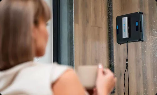 Робот для чистки окон Roboway RW-5 PRO, всасывание 4000 Па, сухая и влажная уборка, управление через Bluetooth [8]