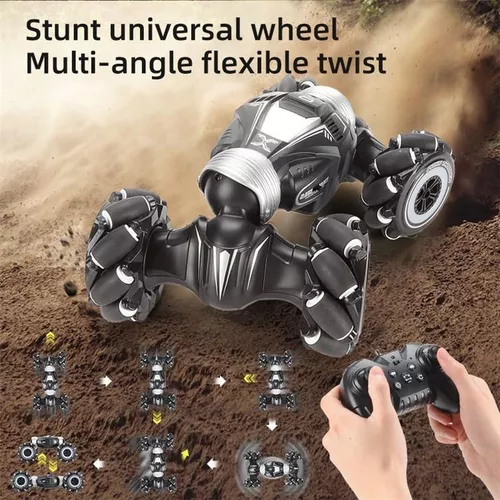 Mașină RC cascadorii JJR/C 2.4G cu control prin gesturi Q107, Negru [7]