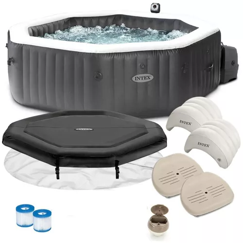 Надувной СПА-джакузи INTEX Jet & Bubble Deluxe Octagonal 201×71 см, 795 л – полное расслабление у вас дома! [4]