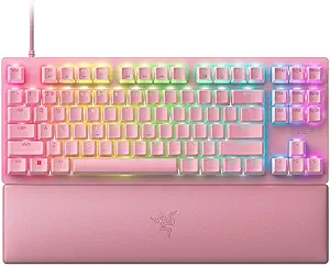 Razer Keyboard Huntsman V2 Tenkeyless (Red Switch) US Layout Quartz Edition [2]