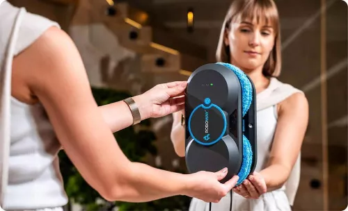 Robot pentru curățarea geamurilor Roboway RW-1 PRO, aspirare 5600 Pa, control Wi-Fi, curățare uscată și umedă [7]
