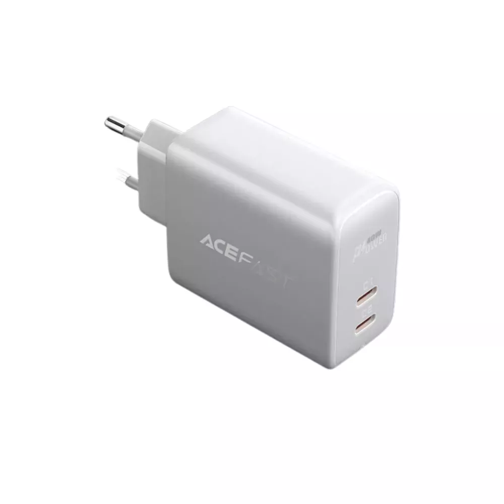Încărcător dual ACEFAST A9 PD40W (USB-C + USB-C) Alb [1]