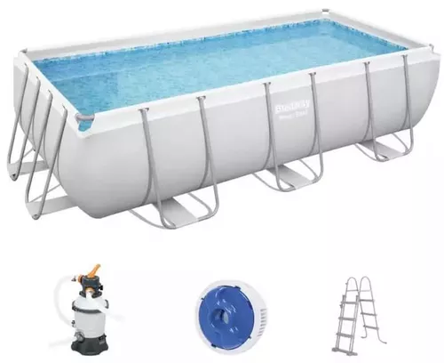 Бассейн Bestway Power Steel 404x201x100 см – 6478 л, с металлическим каркасом и насосом с песочным фильтром [4]