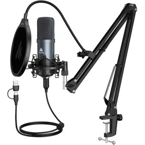 Microfon condensator USB de înaltă calitate pentru sunet de podcast la nivel de studio [1]