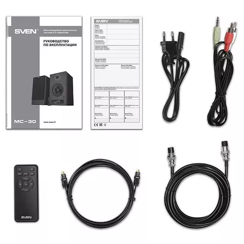 Boxe SVEN "MC-30" Black, 200w, Bluetooth, Remote Control, 3.5mm jack [4]