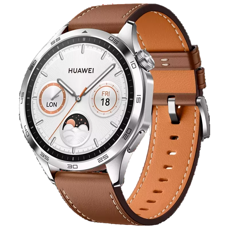 HUAWEI WATCH GT 4 46mm, Brown with Brown Leather Strap [1]