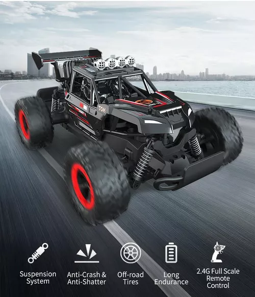 JJR/C 2.4G RC Racing Off-Road Truck Q102, Red [1]