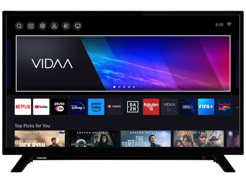 LED SMART TV Toshiba 32LV2463DG 32" FHD VIDAA U OS Черный [1]