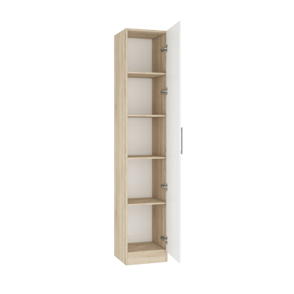 Dulap cu polițe Practik (40x40x210H cm) sonoma white – Eleganță modernă și organizare perfectă pentru casa ta! [2]