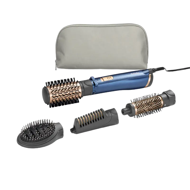 Uscător de păr-perie BaByliss AS965E, 1000W, Albastru [2]