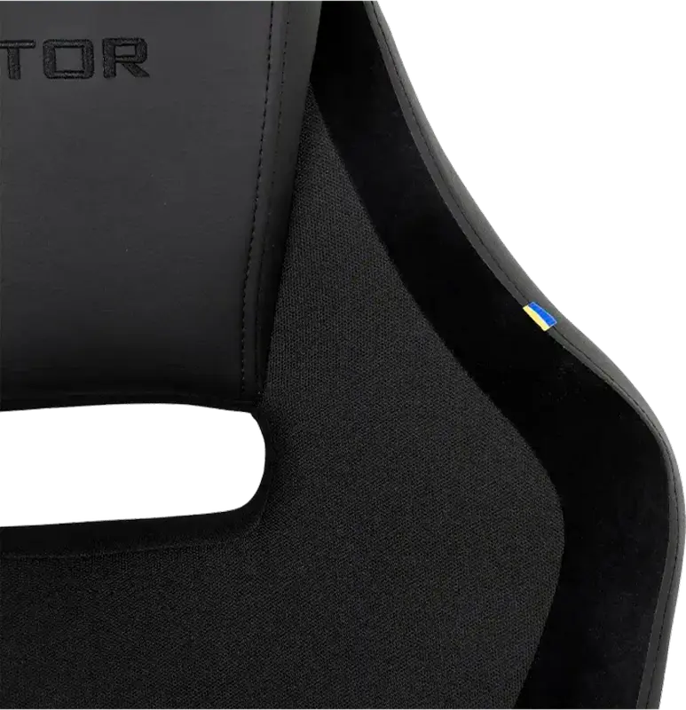Scaun Gaming HATOR Flash, Țesătură, PU Piele, Alcantara Black [8]