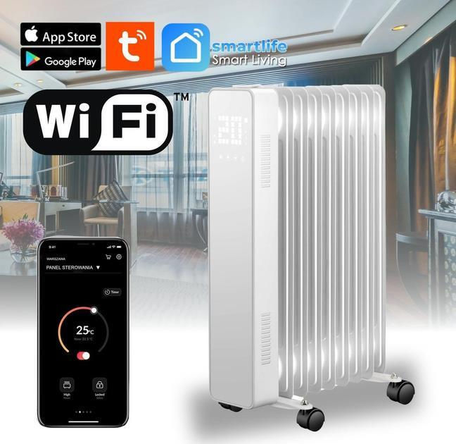 Масляный радиатор THUNDER SIMPLE-White, 2500W – умное и эффективное отопление для вашего дома [2]