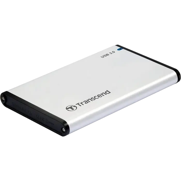 Внешний Корпус Transcend TS0GSJ25S3, 2.5", Серебристый (TS0GSJ25S3) [2]