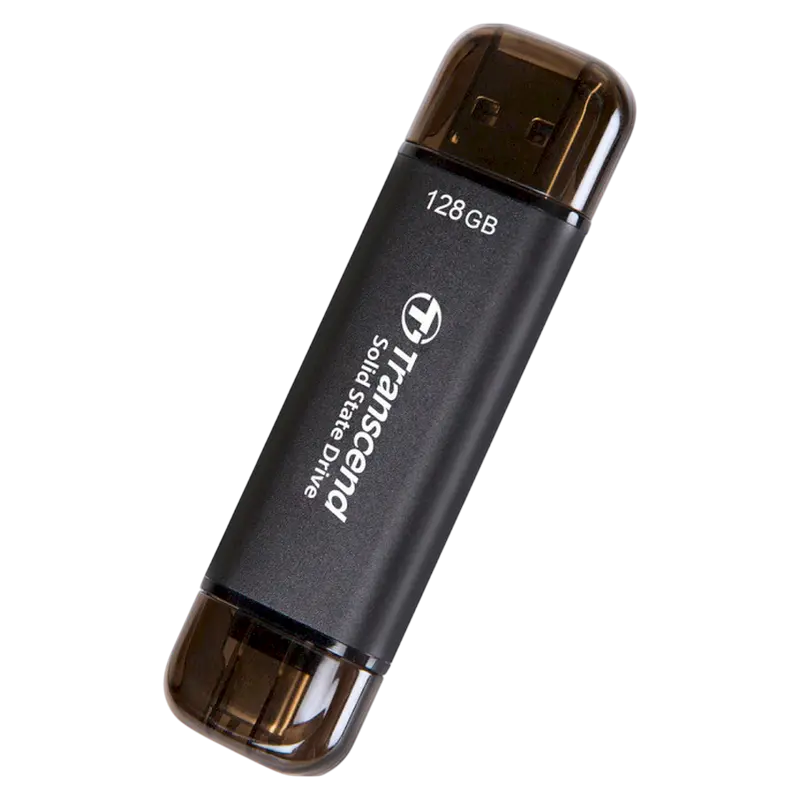 Внешний портативный SSD Transcend ESD310C, 128 ГБ, Черный (TS128GESD310C) [1]