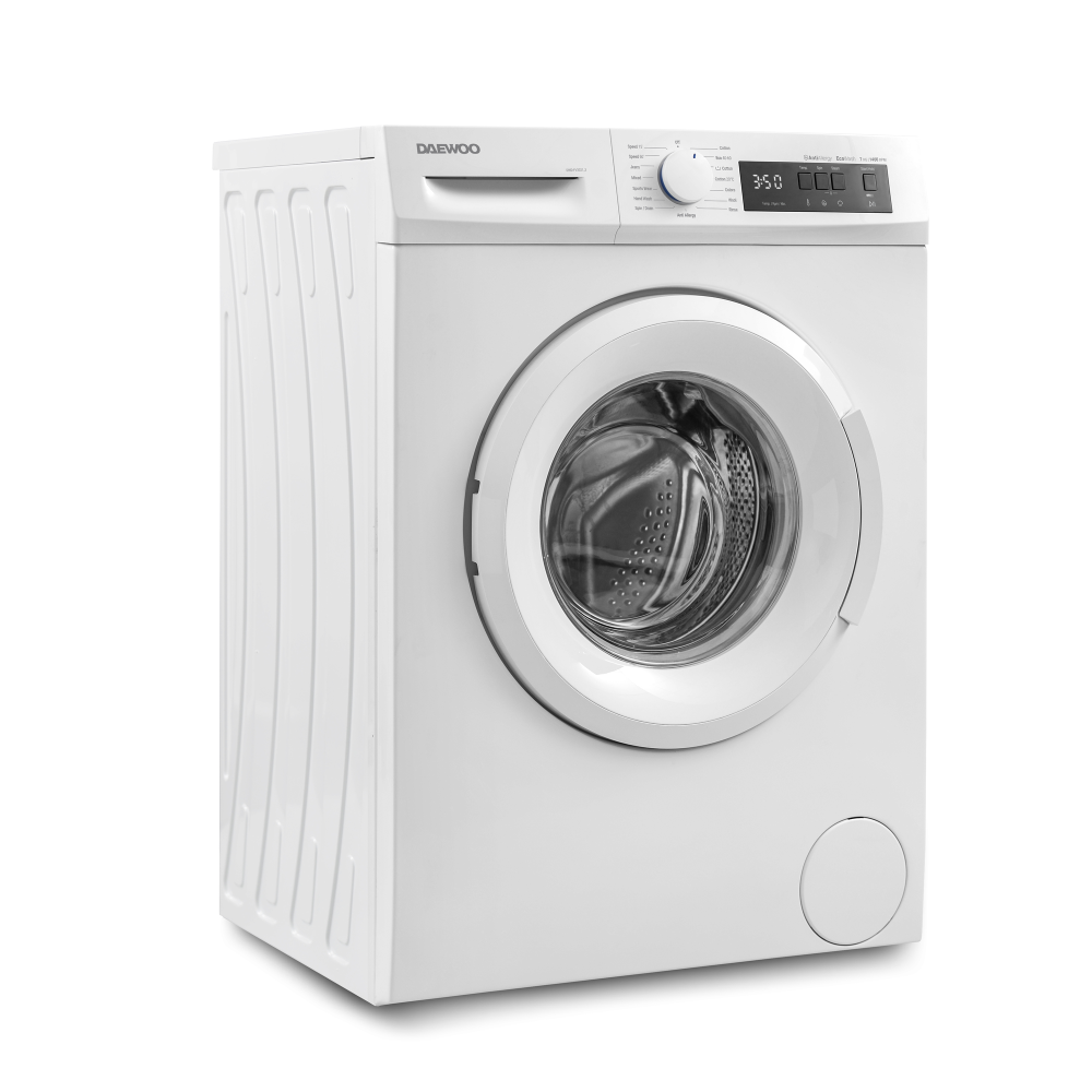 Mașină de spălat rufe Daewoo DWD-FV2021-3, 7 kg / 1400 rpm, clasa A, motor inverter, Steam Wash, Drum Clean, 15 programe, Alb [2]