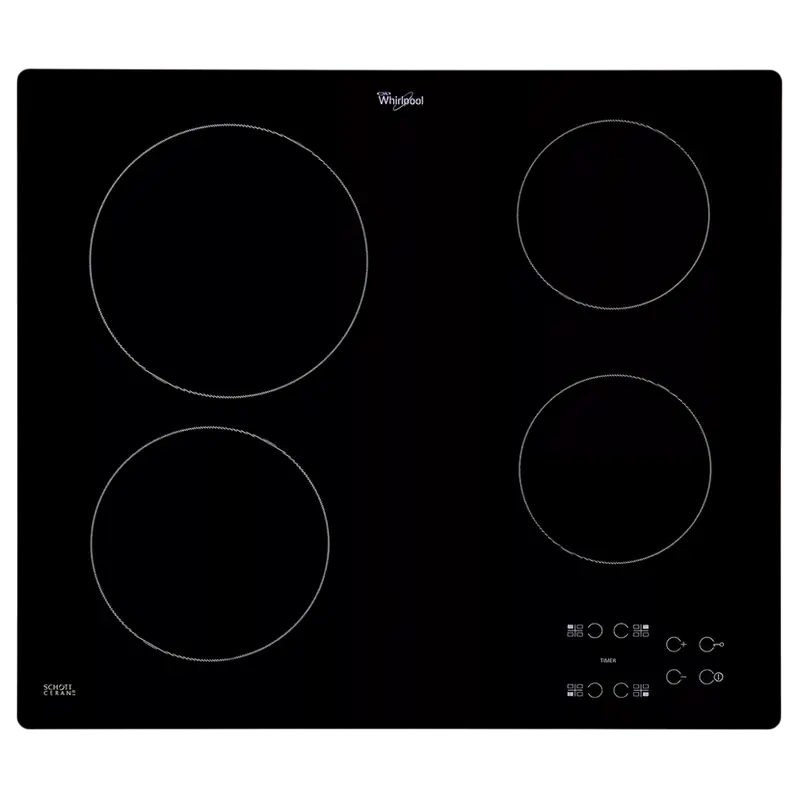 Встраиваемая Электрическая Варочная Панель Whirlpool AKT 8090 NE, Черная Стеклокерамика с Сенсорным Управлением [1]