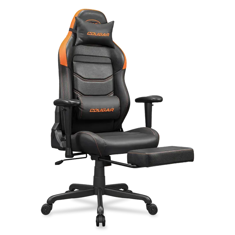 Игровое кресло Cougar Explore Neo, PVC Кожа, Черный | Оранжевый [3]