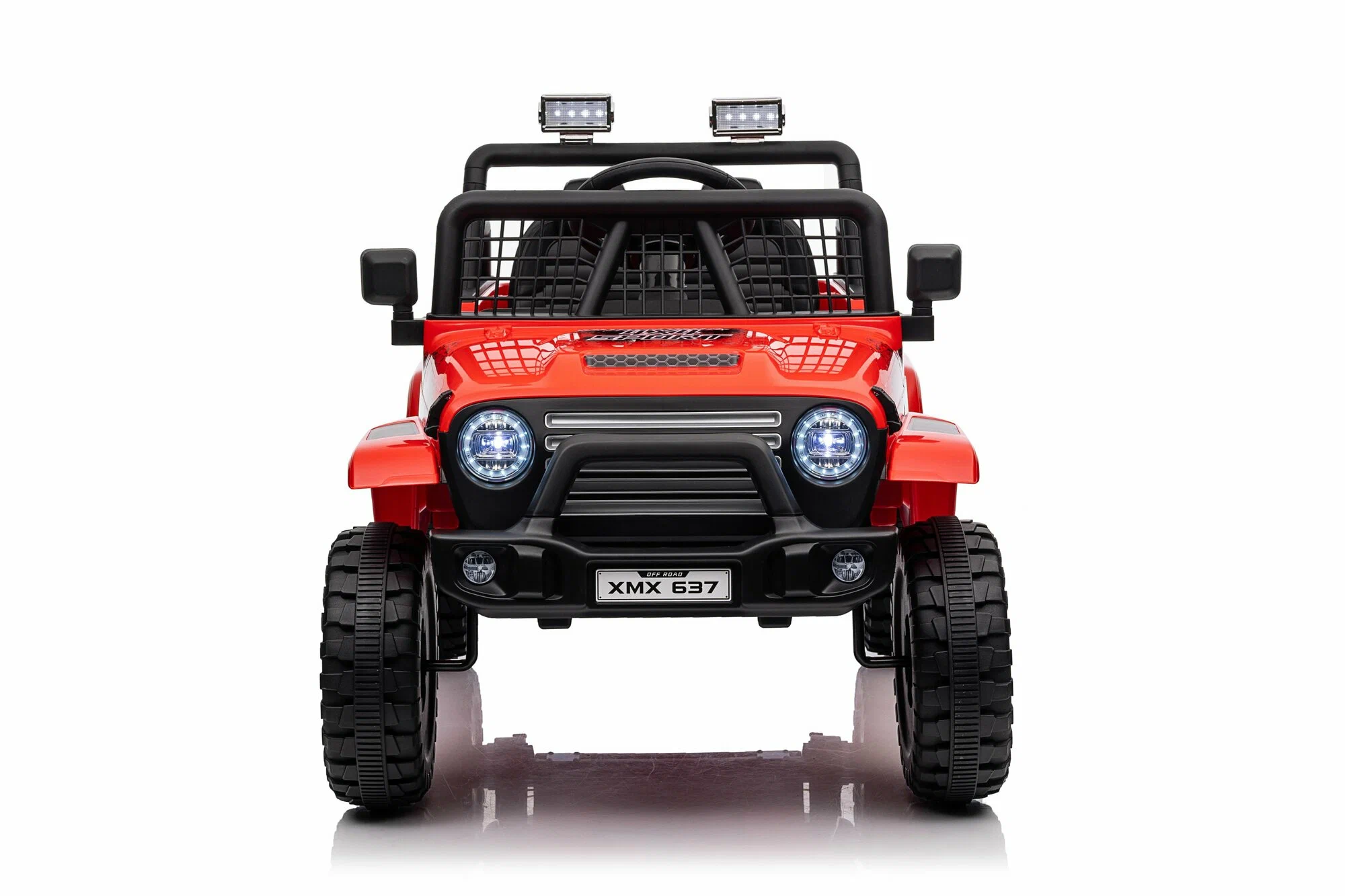 Детский электромобиль Jeep Rubicon MX637/2, Красный – стиль и мощь для юных водителей [2]