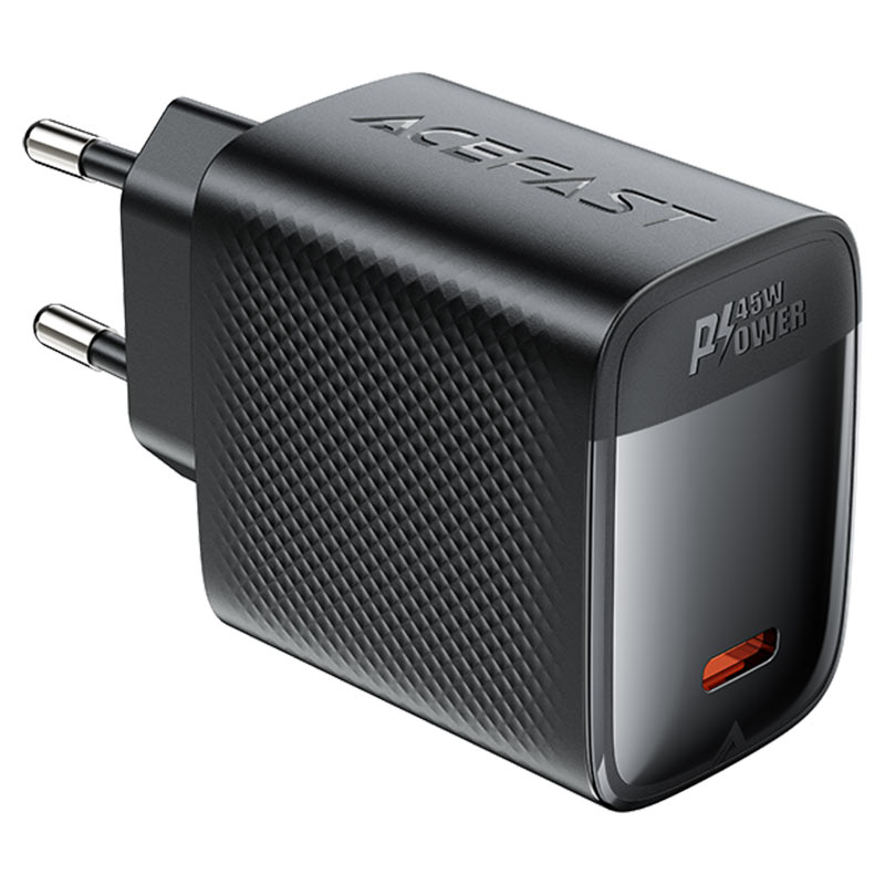 Зарядное устройство A112 PD45W GaN с одним портом USB-C, черное (EU) [3]