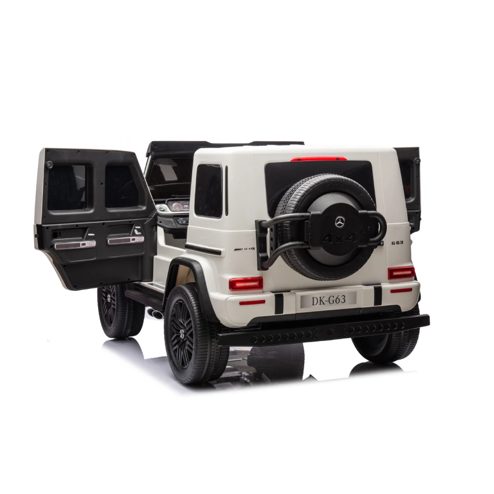 Mașină pe acumulator Mercedes-Benz G63 (12V, albă) [3]