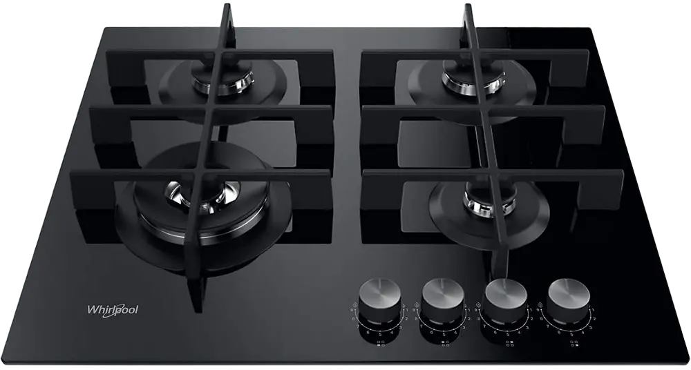 Встраиваемая Газовая Варочная Панель Whirlpool GOWL 628/NB, Черное Стекло с 9 Уровнями Мощности [2]
