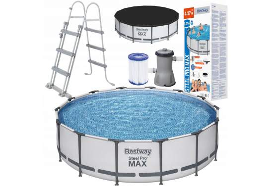 Piscină cu Cadru Bestway 56950 Steel Pro Max – 427 x 107 cm, cu Filtru și Tentuță [5]