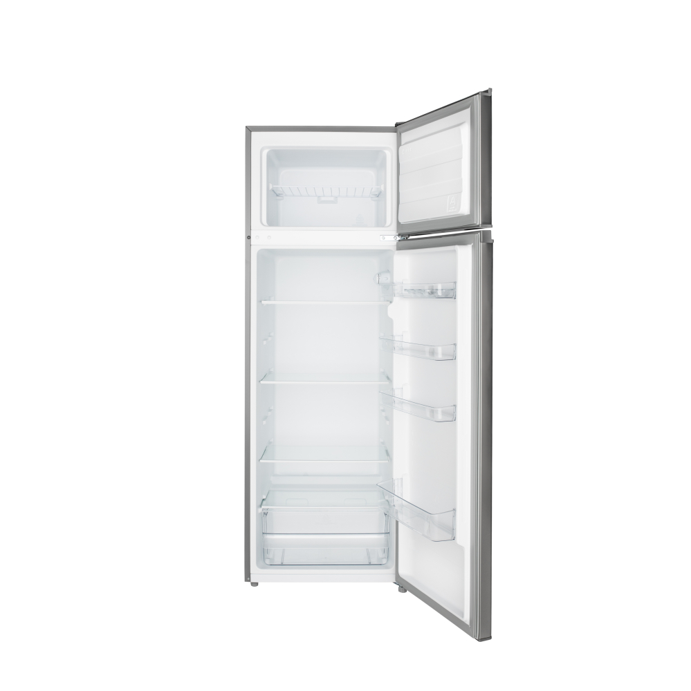 Frigider Daewoo DTS-240MEX, 235L (194L+41L), 159cm, Static, Clasa E, Inox [1]